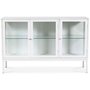 Revel sknk bredd 125 cm - Vit / Klarglas