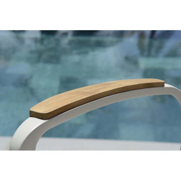 Portals eetgroep 4 - Wit/teak