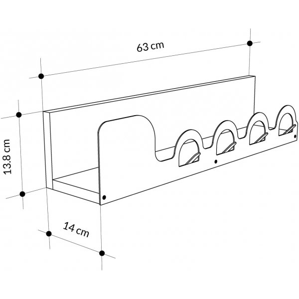 Liora klädhängare - Ek Liora klädhängare - Ek