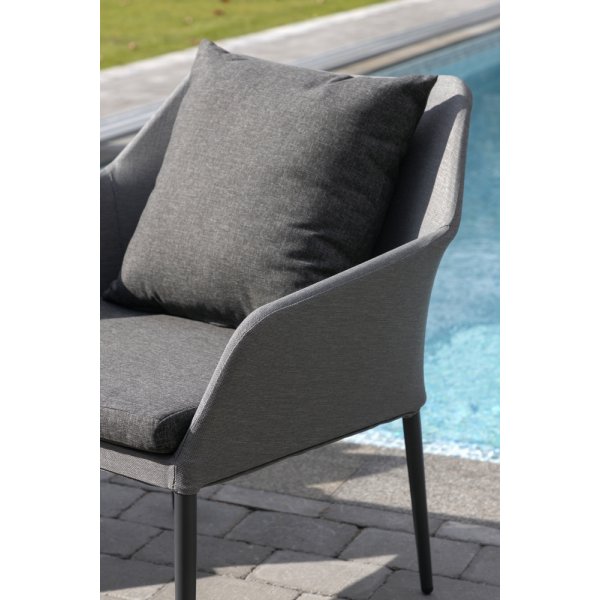 Groupe de canapés Spoga - Noir/Gris Groupe de canapés Spoga - Noir/Gris