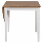 Brisbane matbord - 75-115 cm - Vit/ek