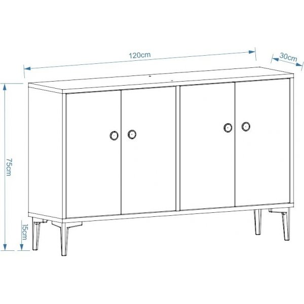 Buffet Myria - Chêne saphir Buffet Myria - Chêne saphir