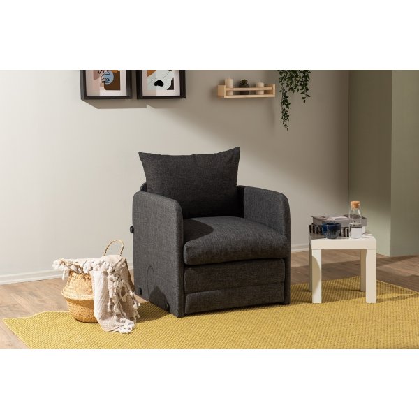 Saga bäddfåtölj - Mörkgrå Saga bäddfåtölj - Mörkgrå