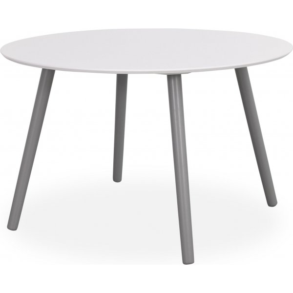 Rosvik runt matbord 120 cm - Vit/gr + Textilrengring fr mbler