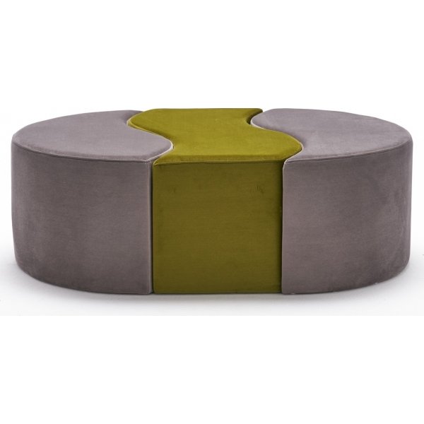 Alya sittpuff - Mink/grn