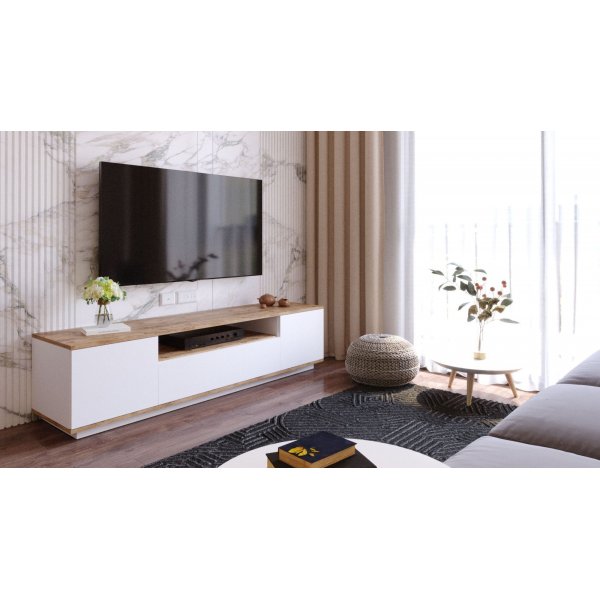 Future mediabank 7 - Grenen/wit Future mediabank 7 - Grenen/wit