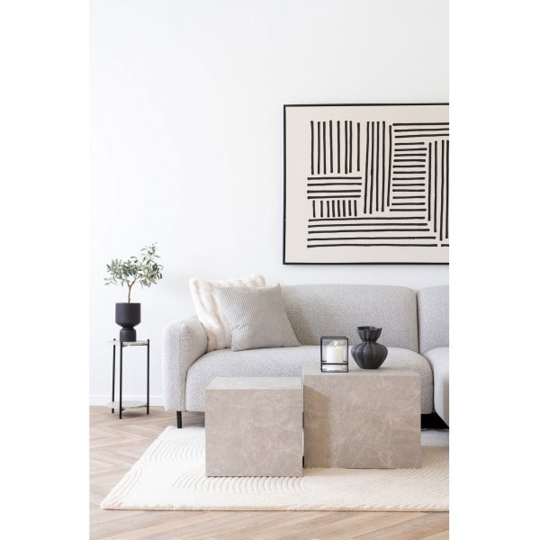 Ensemble de table basse Prague - Aspect marbre Ensemble de table basse Prague - Aspect marbre