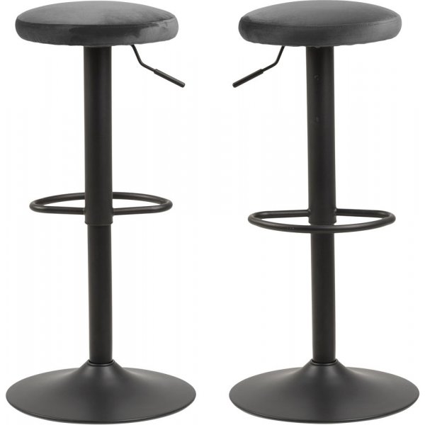 Tabouret de bar Finch - Noir/gris foncé Tabouret de bar Finch - Noir/gris foncé
