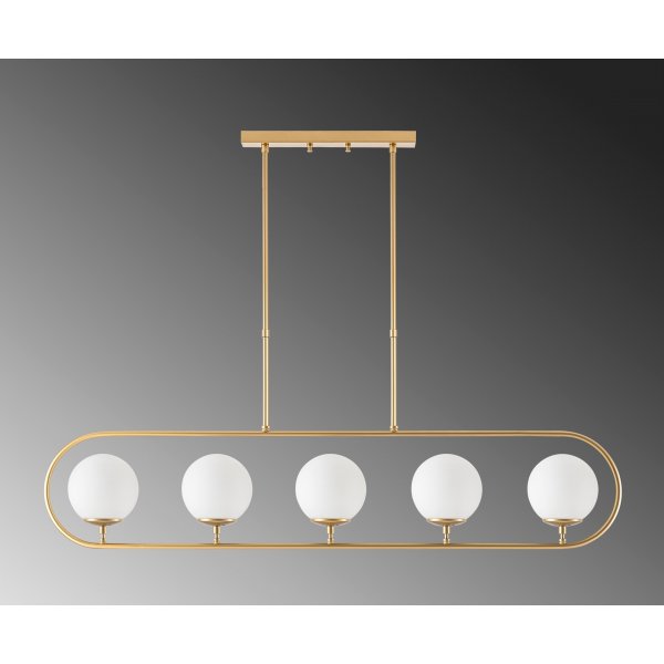 Klenod taklampa 10620 - Guld/vit