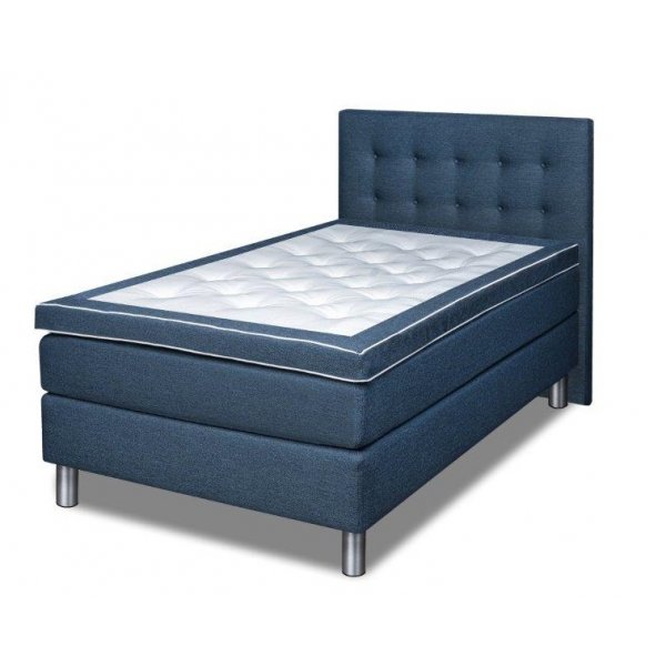 Hilton kontinentals�ng med 5-zons pocketsystem - Navyblue s�ng 120x200 cm