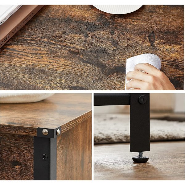 Table basse Freddie 100 x 55 cm - Marron/noir Table basse Freddie 100 x 55 cm - Marron/noir