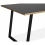 Edge 3.0 matgrupp 190x90 cm inkl 4 st svarta Nemis karmstolar bjtr - Gr Hgtryckslaminat (HPL)