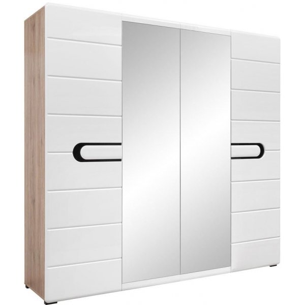 Hagfors garderob - Svart/vit Hagfors garderob - Svart/vit