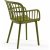 Lot de 2 chaises de salle  manger Eva - Kaki