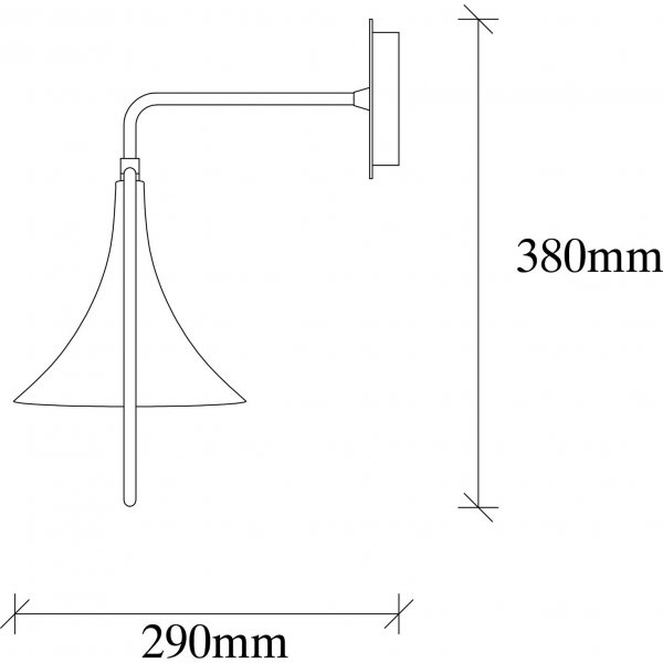 Namen wandlamp - Zwart