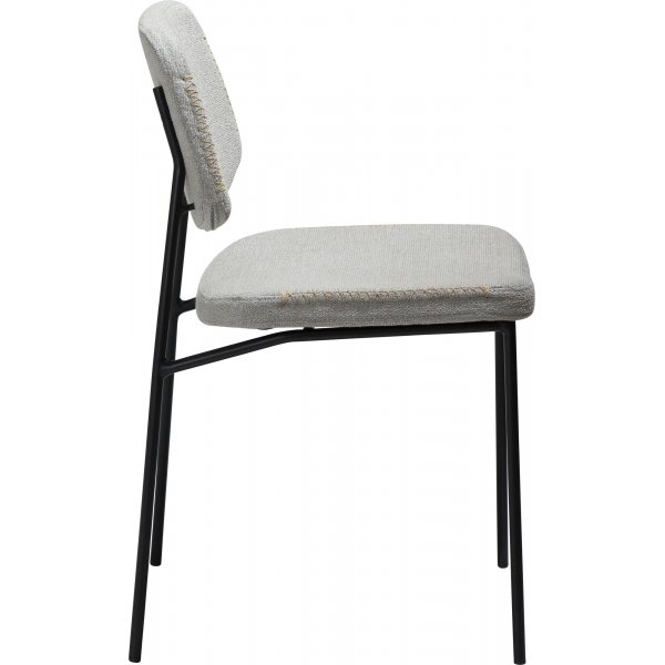 Chaise de salle  manger Menta - Cachemire boucl/noir