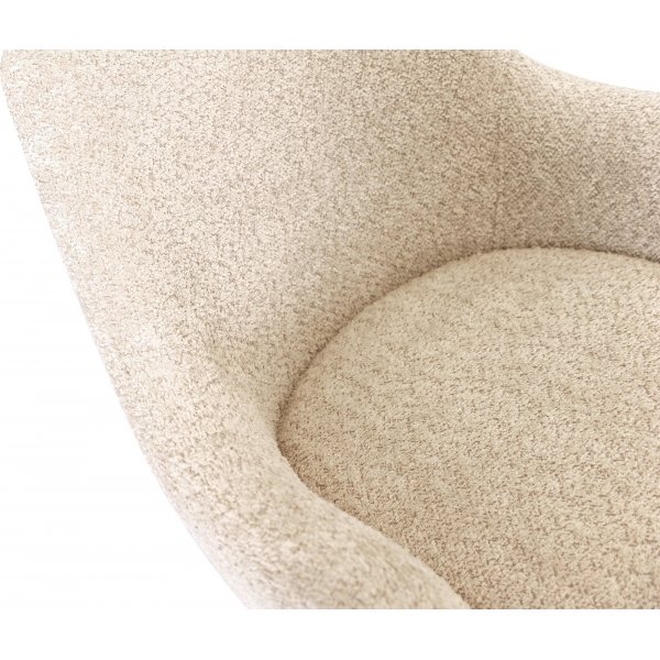 Theo eetkamerstoel - Beige/eiken Theo eetkamerstoel - Beige/eiken