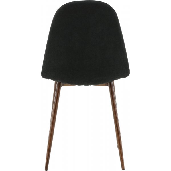 Bridge matstol - Svart/valnt