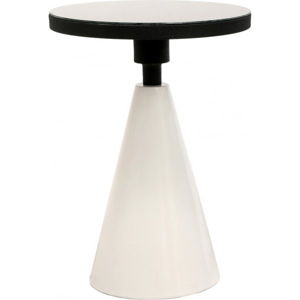 Chalice sidobord 42 cm - Vit/svart