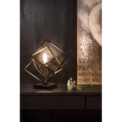 Bordslampa Cubes - Svart/antik