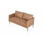 Canap Kingsley 2,5 places - Cognac (Eco cuir) + Nettoyage textile pour meubles