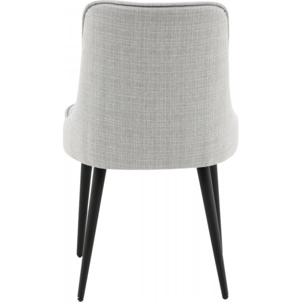 Chaise de salle à manger Alice Deluxe - Gris clair/noir Chaise de salle à manger Alice Deluxe - Gris clair/noir