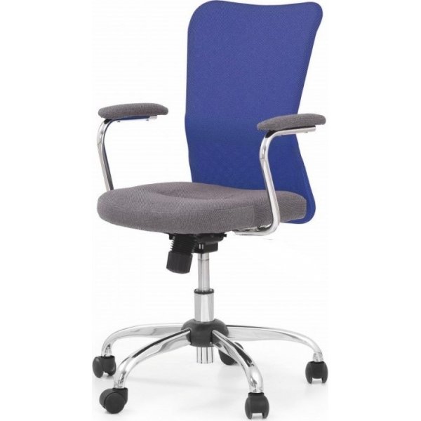 Chaise de bureau Maximus - Bleu et gris