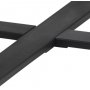 Amble runt matbord Ø110 cm - Svart/marmor