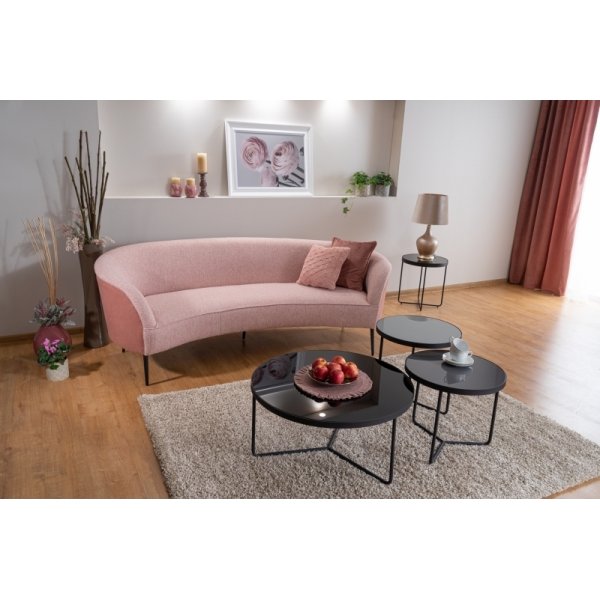 Table basse Artemida Ø80/50/50 cm - Gris Table basse Artemida Ø80/50/50 cm - Gris