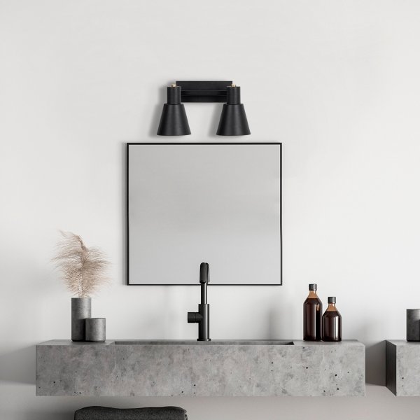 Gunnel wandlamp 13092 - Zwart