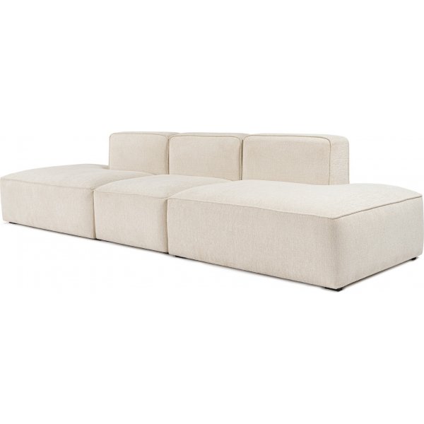 More 3-sits soffa med ppna avslut - Cream