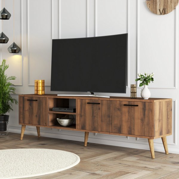 Meuble TV Exxen 180 cm - Noyer Meuble TV Exxen 180 cm - Noyer