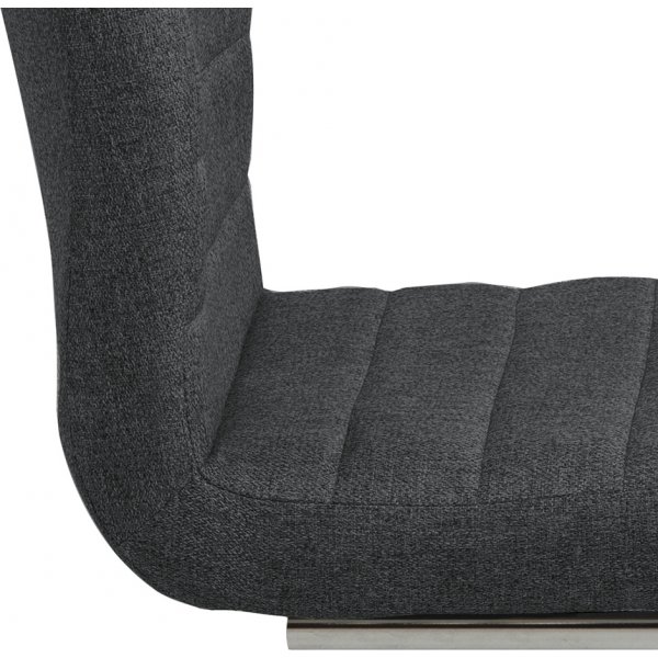 Chaise de salle à manger Moon - Gris/chrome Chaise de salle à manger Moon - Gris/chrome