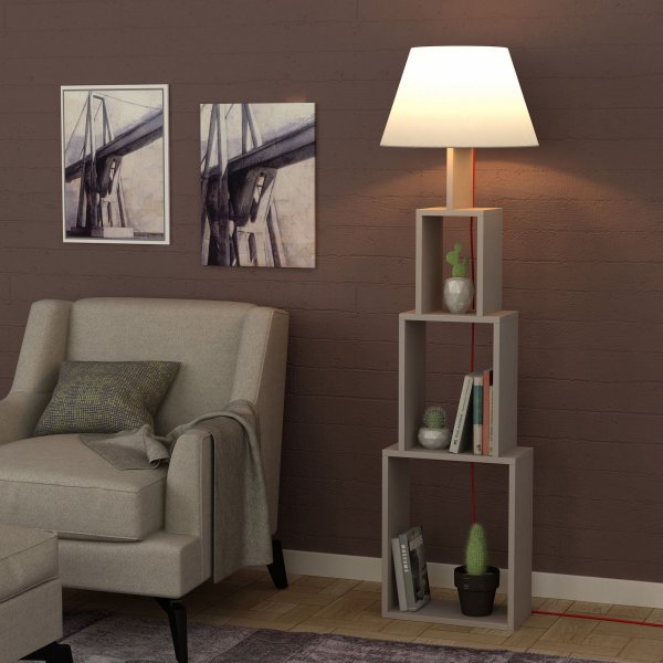Tower golvlampa - Ljus mocka/beige