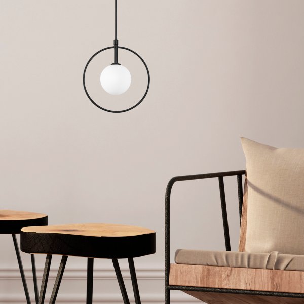 Plafonnier Geometry 11090 - Noir/blanc