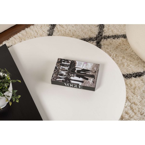 Orion soffbord 90/85 x 60/30 cm - Vit/svart Orion soffbord 90/85 x 60/30 cm - Vit/svart