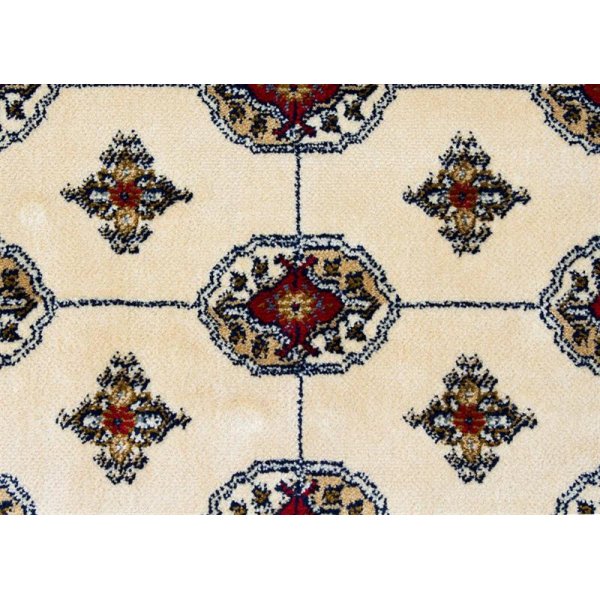 Tapis en soie artificielle Puri - Ivoire