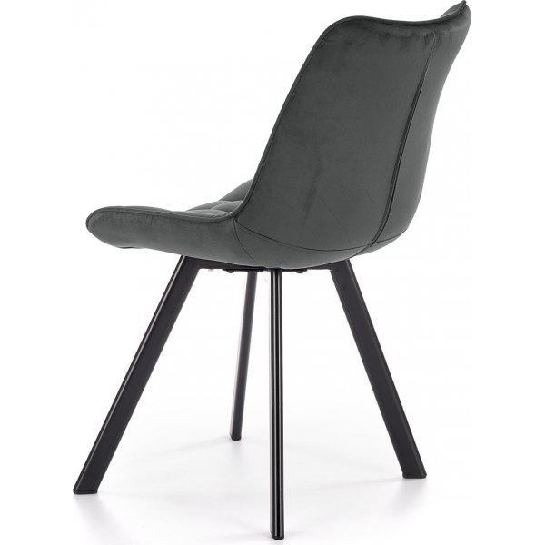 Chaise de salle à manger Gerhard en velours gris foncé Chaise de salle à manger Gerhard en velours gris foncé