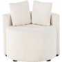 Kelso 2-sits barnsoffa - Vit teddy