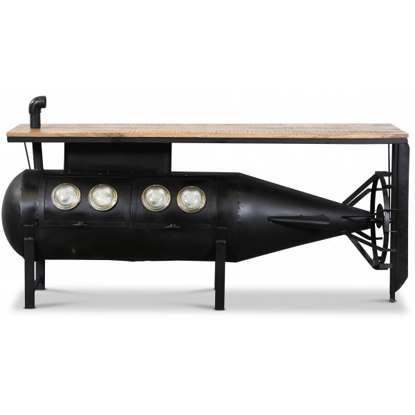 Vintage Ubåt barbord - Svart/mango Vintage Ubåt barbord - Svart/mango