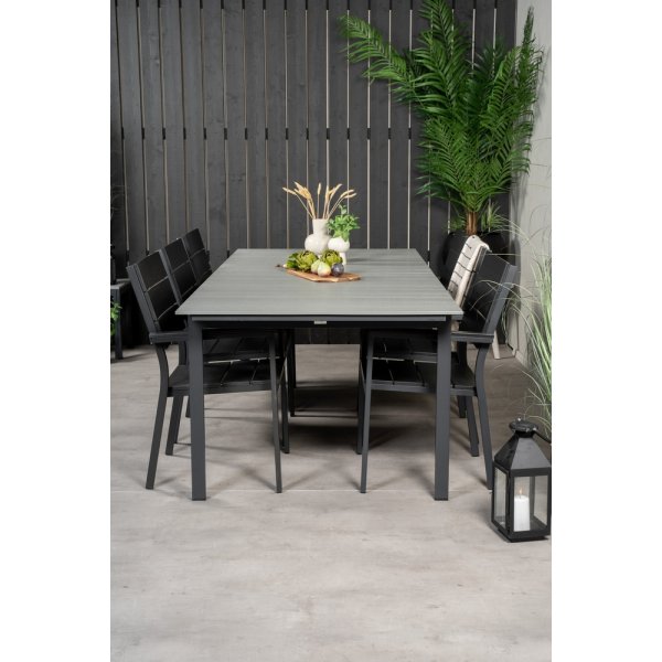 Levels utematgrupp med 6 st Levels stolar Nr2 - Svart/Grå Levels utematgrupp med 6 st Levels stolar Nr2 - Svart/Grå