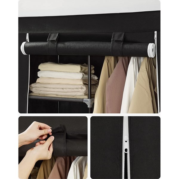 Armoire Katerina 88 x 168 cm - Noir