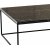 Table basse Poly 75 x 75 cm - Noir/blanc