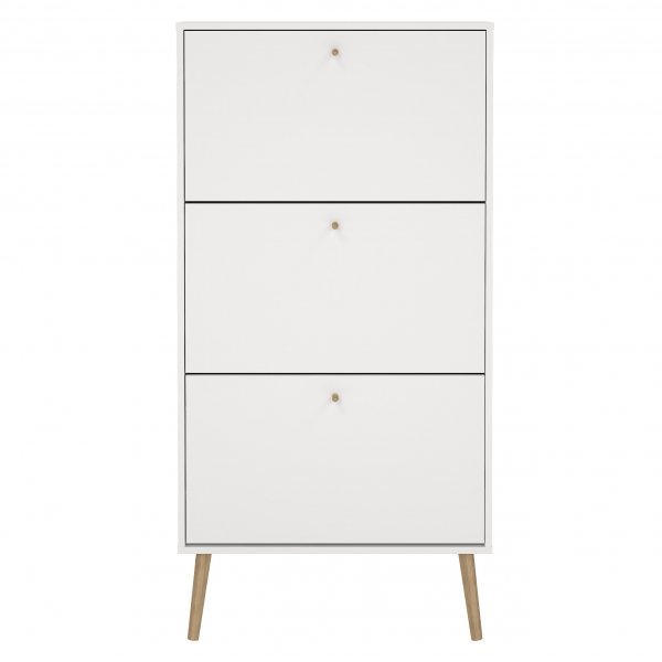 Skosk�p Bodo | 3 f�llbara luckor | Vit