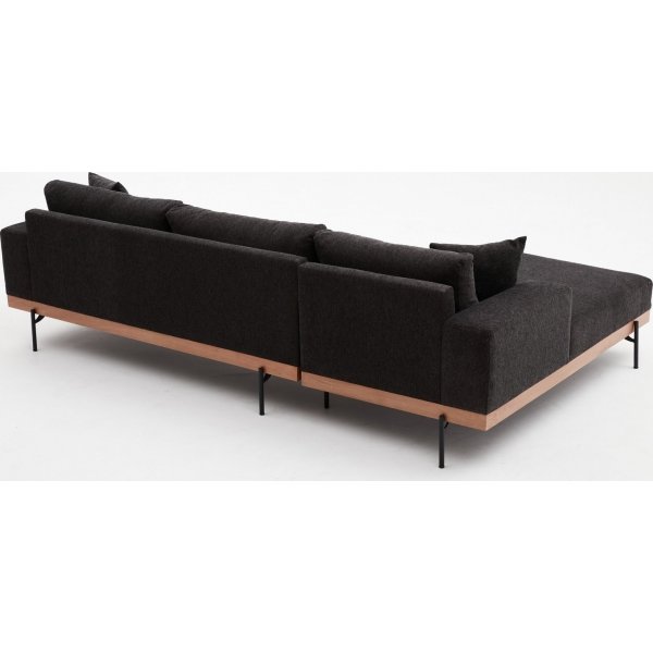 Liva divansoffa vänster - Antracit/koppar Liva divansoffa vänster - Antracit/koppar