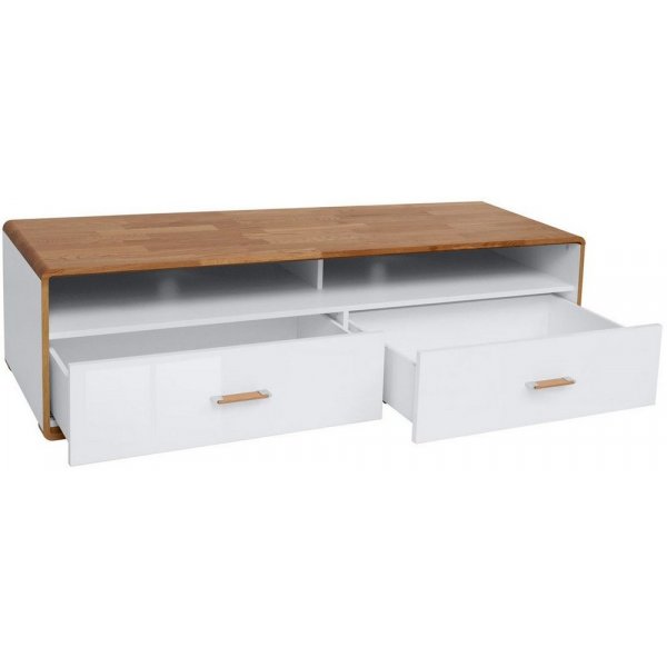 Gordon TV-bnk - Vit/ek