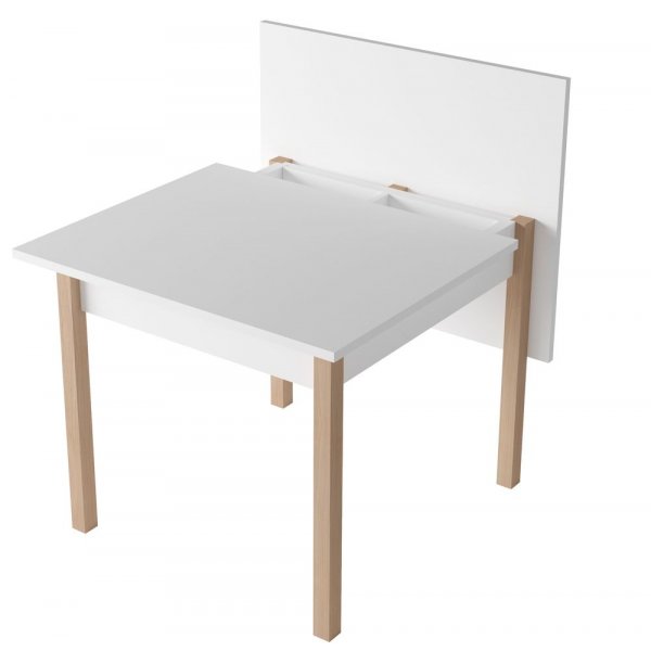 Hillevi A multifunktionellt bord - Vit/bok