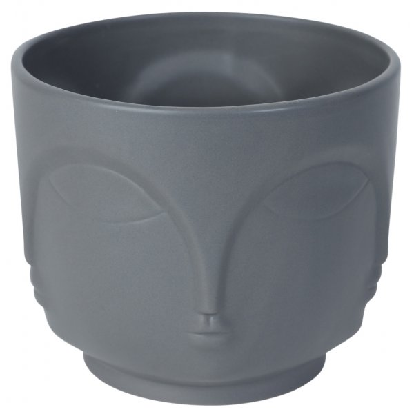 Kruka Face H14 cm - Gr