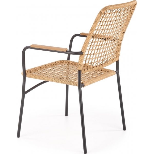 Cadeira eetkamerstoel 457 - Rotan/zwart Cadeira eetkamerstoel 457 - Rotan/zwart
