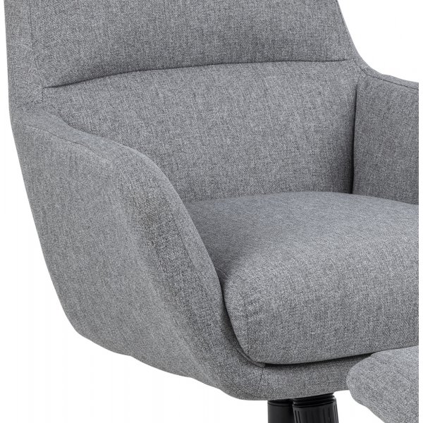 Fauteuil Trafford avec repose-pieds - Gris clair